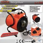 Radiateur soufflant - puissance 3000 w - couleur orange - type dinstallation electrique