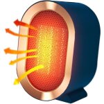Radiateur soufflant salle de bain - marque c[n2333] - 1200w - protection surchauffe & basculement