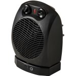 Radiateur soufflant salle de bain oscillant 2 000 w lectrique ventilation appoint  poser couleur noir ...