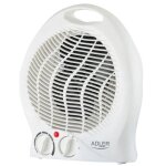 Radiateur et ventilateur soufflant portable air chaud / froid thermostat adler ad 7728 2000w blanc 801461 ...