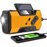 Radio durgence portable multifonctionnelle � �nergie solaire - radio am / fm / pr�visions m�t�o noaa ...