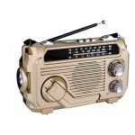 Radio fm am sw � charge solaire r�cepteur de durgence manivelle bluetooth 5. 2 support tf usb or