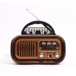 Radio portable am / fm r�tro - transistor ondes courtes vintage - haut - parleur puissant - alimentation ...