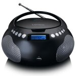Lenco scd - 331bk - radio et lecteur cd / mp3 portable avec usb et bluetooth - noir
