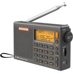 Radio portable r108 fm am mw sw multibande poste avec affichage du temps de parole fort r�tro - �clairage ...