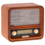 Radio rétro - camry - cr1188 - bluetooth - am / fm - boîtier en bois marron Radio rétro - camry - cr1188 - bluetooth - am / fm - boîtier en bois marron