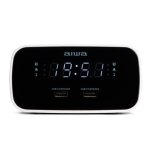 Radio - rveil aiwa cru - 19bk noir avec chargement usb et affichage led graduable