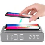 Radio - r�veil - chargeur sans fil - iphone 8 - induction qi - bureau - argent