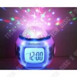 Radio rveil enfants multifonctions projecteur lumire musique dormir affichage heure temprature parfait ...