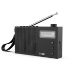 Radio - rveil evoom egy noir - fm et radio dab + - batterie piles / usb - 2 alarmes