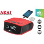 Radio - rveil fm / dab + avec prise usb pour recharge - akai - rouge