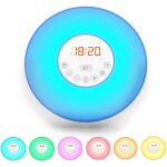 Radio - rveil led rveil lumineux 7 couleurs simulation lever / coucher du soleil 230v