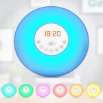 Radio - rveil led - amoune - simulation lever / coucher du soleil - 5 sons nature - radio fm digital ...