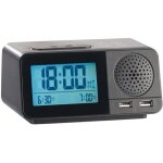 Radio - rveil radio - pilot avec hygromtre / thermomtre / chargement usb - auvisio