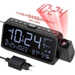 Radio - r�veil projecteur de plafond avec projection 180� radio fm double alarme avec mode jour ouvrable ...