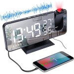 Radio reveil projection plafond180° projecteur réveil radiohorloge numérique avec 7 led Écran miroir ... Radio reveil projection plafond180° projecteur réveil radiohorloge numérique avec 7 led Écran miroir ...