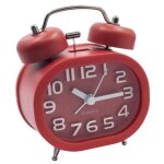 Radio r�veil - r�tro silencieux - m�tal � double cloche - veilleuse - alarme matin