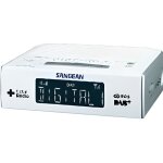 Radio - rveil sangean dcr - 89 - tuner radio numrique dab / fm - horloge intgre - blanc