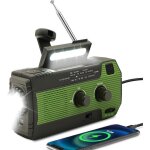 Radio solaire � manivelle radio durgence radio � manivelle autonome alarme sos radio m�t�o am / fm avec ...