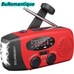 Radio solaire - solarbaby - modèle am - fm - batterie 1200 mah - lampe de poche led - recharge usb Radio solaire - solarbaby - modèle am - fm - batterie 1200 mah - lampe de poche led - recharge usb