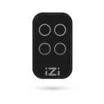 Radiocommande portail multimarque izi black - izi - tlcommande - noir - 4 canaux