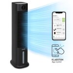 Rafrachisseur dair - klarstein skytower smart - ventilateur humidificateur dair - noir