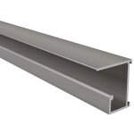 Rail en aluminium pour dossiers suspendus - marque - lg 1000 mm - brut Rail en aluminium pour dossiers suspendus - marque - lg 1000 mm - brut