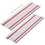 Rail de guidage pour scie plongeante - duoku - lot de 2 - rails de 700 mm - pour projets de menuiserie ...