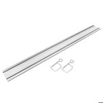 Rail de guidage pour scie plongeante - graphite - 1400 mm - 2 pinces - aluminium - glissi�res en t�flon ...