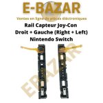 Rail joy - con pour nintendo switch - ebazar - remplacement pour joy con - noir