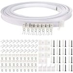 Rail de rideau flexible et incurv� pour plafond support de tringle simple pliable pour cloison de s�paration ...
