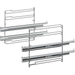 Rails t�lescopiques � 2 niveaux pour four encastrable bosch - hez638270 - pyrolyse