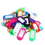 Rain 50pcs porte tiquettes cle  bagages en plastique de voyage avec porte - cls etiquette didentification ...