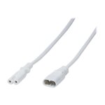 Rallonge de cble dalimentation logilink - iec 60320 c8 pour iec 60320 c7 - 2 m - blanc