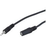 Rallonge de c�ble audio st�r�o jack 3. 5mm m / f - noir - 2m