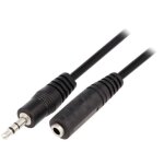 Rallonge jack 3. 5mm - adnauto - 1. 5m - noir - prolongateur pour casque - audio