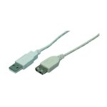 Rallonge usb - conrad - 3m - usb 2. 0 - awg 30 - couleur grise