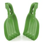 Ramasse feuilles manuel - artecsis - plastique vert - 39x52cm - 320g