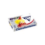 Clairefontaine lot de 5 ramettes 125 feuilles papier 250g a4 210x297 mm certifi� fsc blanc