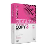 Ramette papier a4 80g fabriano copy 3 - 500 feuilles - blanc - lot de 5