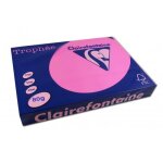 Ramette de papier - a4 - rose fluo - 80g - impression - 500 feuilles - clairefontaine trophe