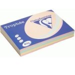 Papier - clairefontaine - trophée - a3 - 80g - couleurs assorties pastel - 500 feuilles Papier - clairefontaine - trophée - a3 - 80g - couleurs assorties pastel - 500 feuilles