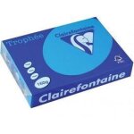 Ramette de papier - clairefontaine - trophe a4 - 160g - bleu turquoise - 250 feuilles