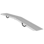 Rampe de chargement en acier galvanis� - vidaxl - argent - 185x225x45 cm - pliable - antid�rapant - 200 ...