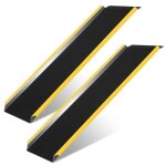 Rampe de chargement - hengda - 2x rampe daccs - charge 300kg - antidrapante - aluminium