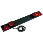 Rampe de feux remorque plastique 1m
