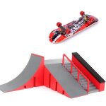 Rampes de skatepark skate park kit rampe de touche avec mini finger skateboard jouet cadeau assemblage ...