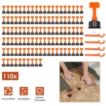 Randaco kit de syst�me de nivellement niveleur kit t niveleur carrelage entretoise 110 pi�ces croisillon ...