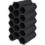 Range - bouteilles empilable - deconation - lot de 5 - 15 bouteilles - plastique recycl� - gris anthracite ...