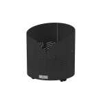 Range - b�ches rond essentiel avec roulettes - noir